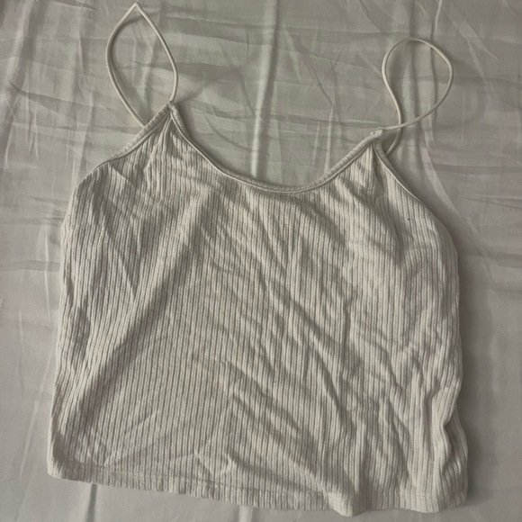 Bozzolo Tops - Bozzolo Light Gray Ribbed Camisole